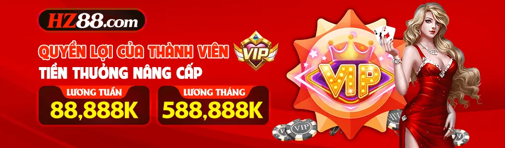 Thưởng nâng cấp vip tại Hz88